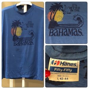 Vtg it’s better in the Bahamas sunset tourist Tee